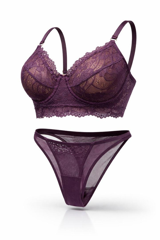 ست سوتین و شورت برندلمیا رنگ بنفش